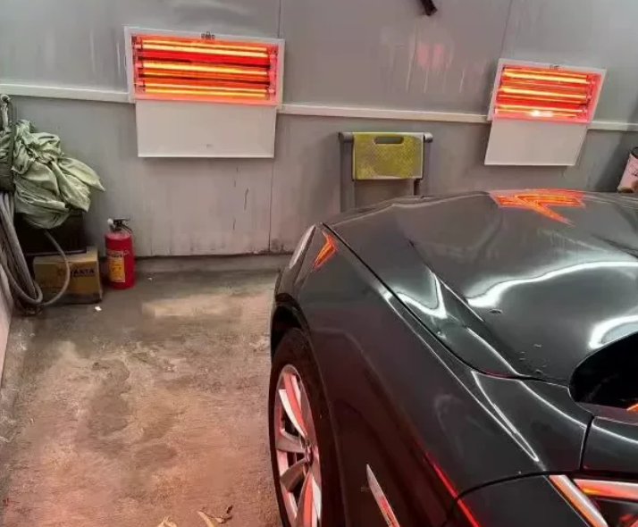 High intensity heater for brake pads