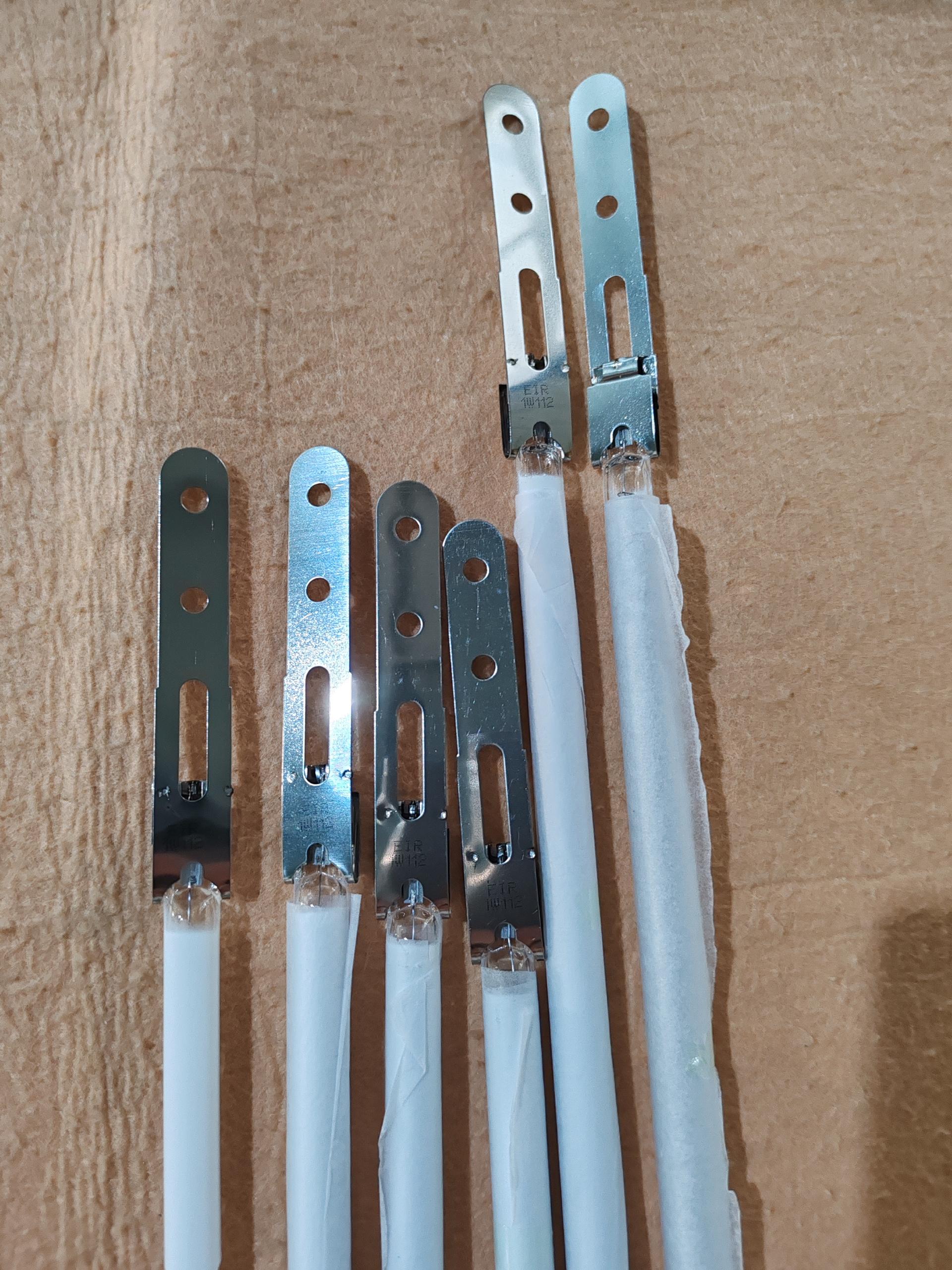 362 mm 220 V 980 W – Heizlampe aus Kohlenstofffaser für Ofen
