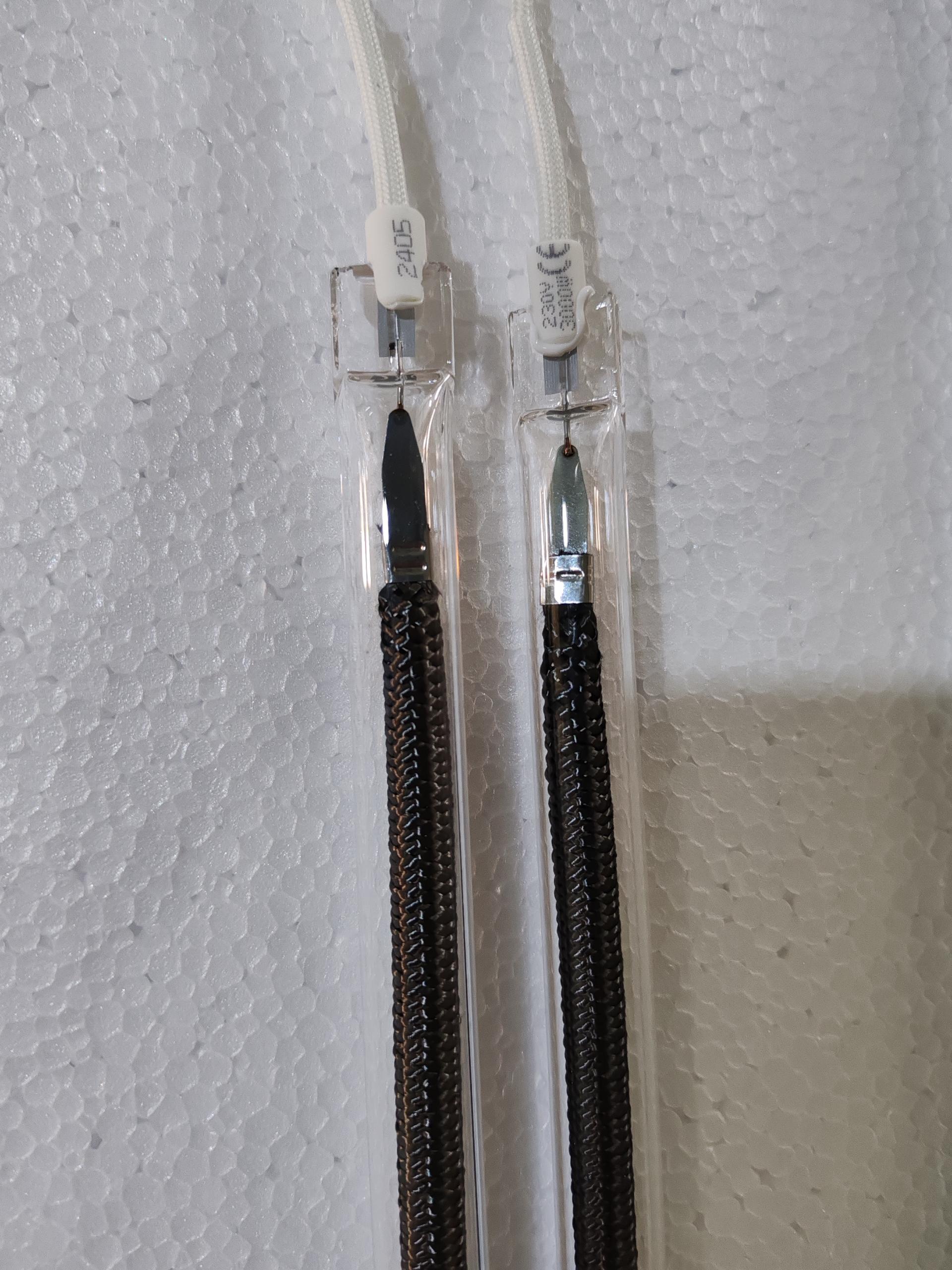 lampe chauffante au quartz en fibre de carbone à infrarouges lointains