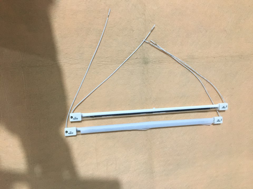 220v 1000w Half Witte IR Koolstofvezel Verwarmingslamp